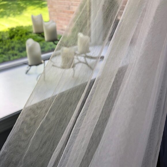 Wedding veil white bride bridal cathedral long 3m tulle comb elegant beautiful main image 10